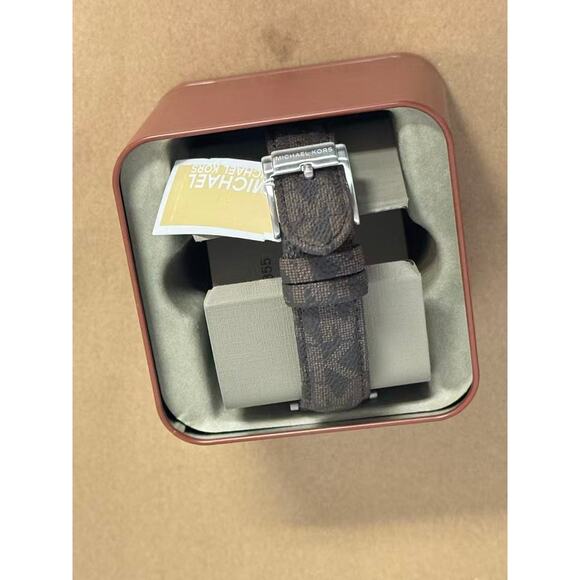 Michael Kors MK8813 Irving Quartz Three-Hand Brown PVC Men's Watch - Picture 2 of 5